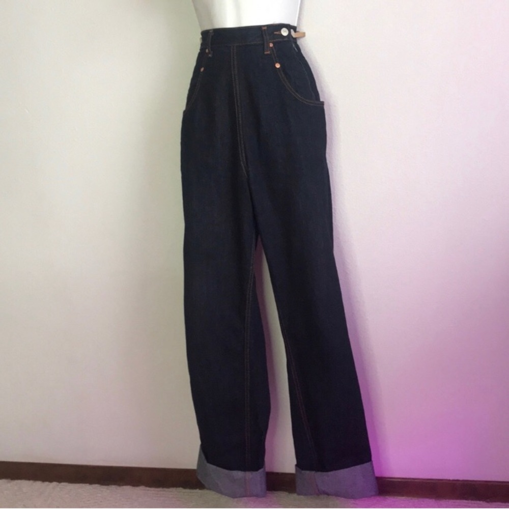 High Rise Women's Jeans - Dark Blue